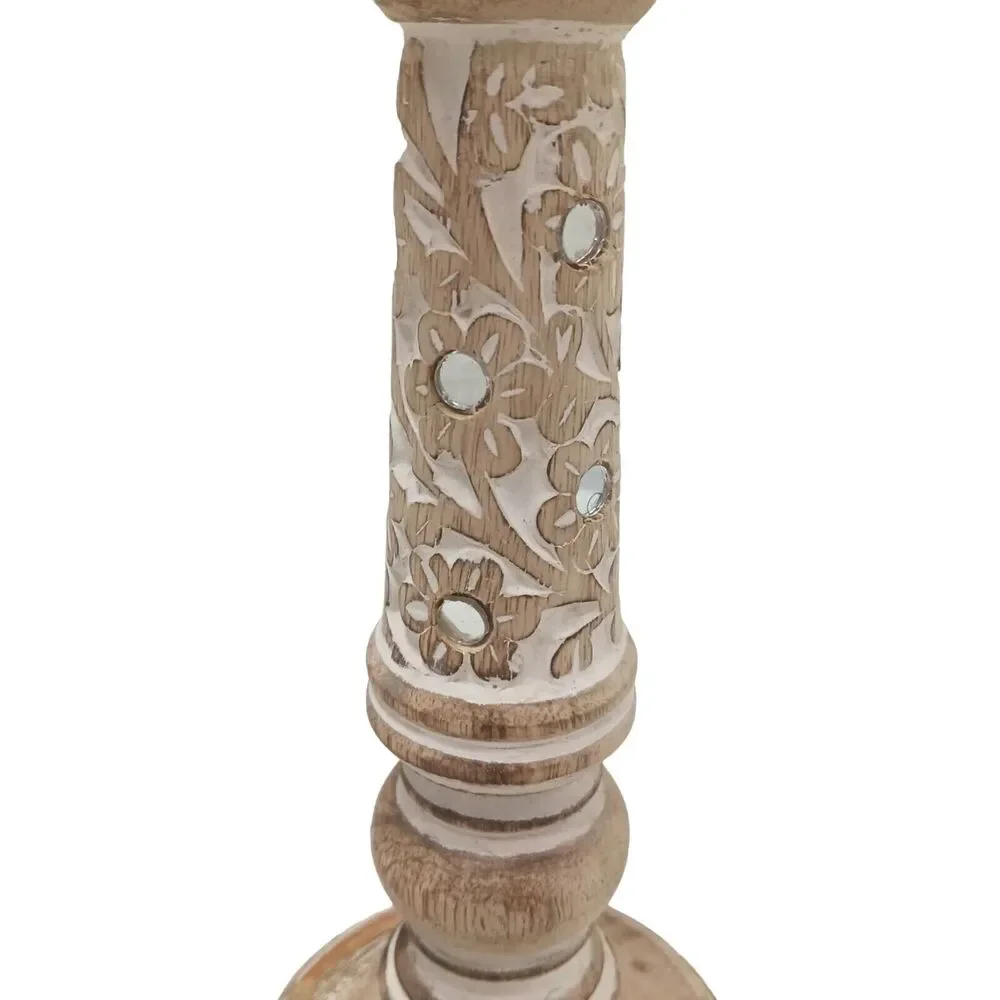 Exotic Pillar Carved Wood  12